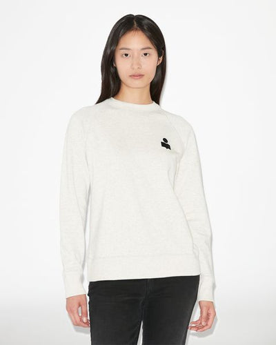 Sweatshirt à logo en coton milla - Écru - Woman - 6