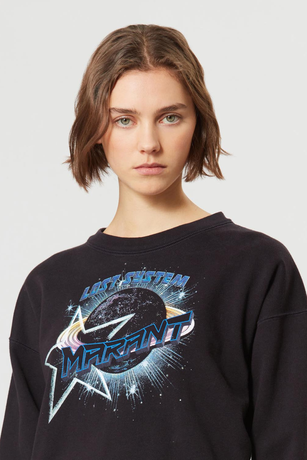 Mobyli sweatshirt - Nero lavato - Woman - 4