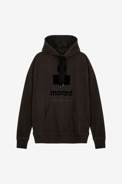 Miley logo hoodie sweatshirt - 검정으로 씻어낸 - Man - 1