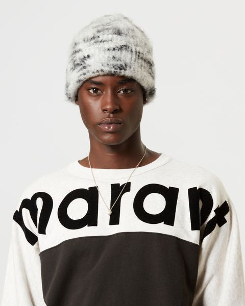Zweifarbiges sweatshirt howley mit „marant“-logo Man Schwarz gewaschen 2