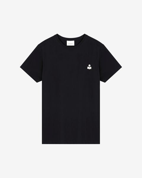 ISABEL MARANT / イザベルマラン | ZAFFRH TEE SHIRT ロゴプリント Tシャツ | L | ブラック | レディース Zafferh Tee-Shirt Man black and ecru | ISABEL MARANT Official
