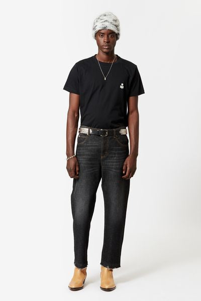 Zafferh ロゴ コットン tシャツ - Black and ecru - Man - 2