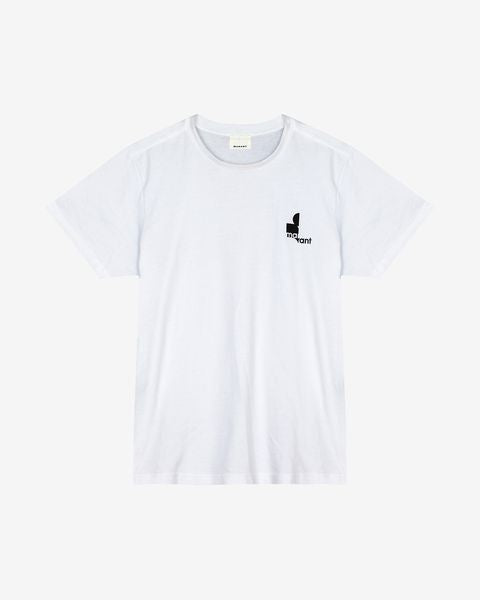 T-shirt zafferh aus baumwolle mit logo Man Weiß 1