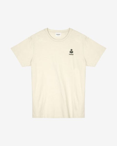 Aby cotton t-shirt with logo - Beige - Woman - 10