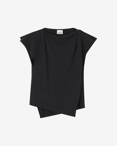 T-shirt asimmetrica a maniche corte sebani - Nero - Woman - 9