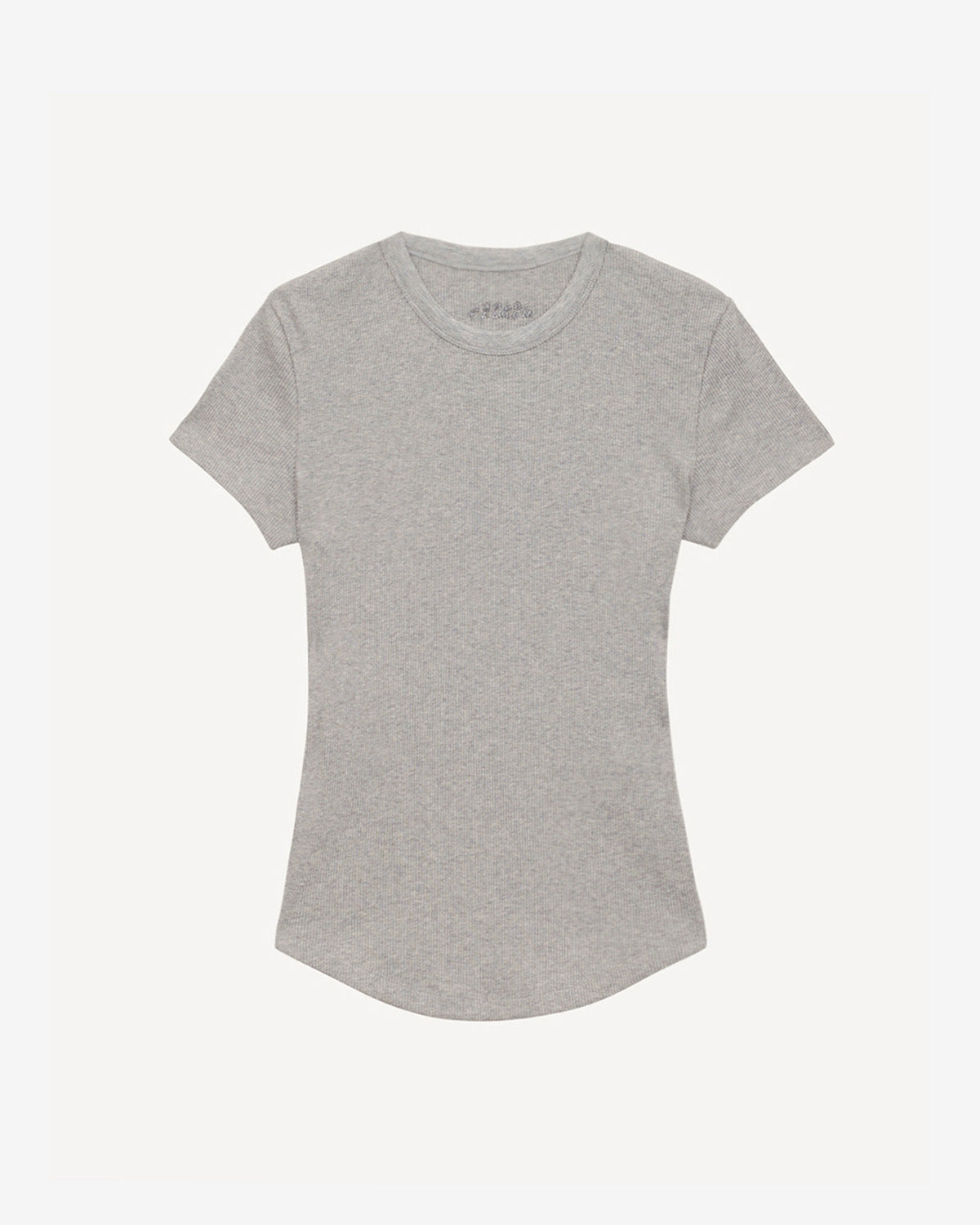 Taomi ribbed short-sleeve cotton t-shirt - Gray - Woman - 9