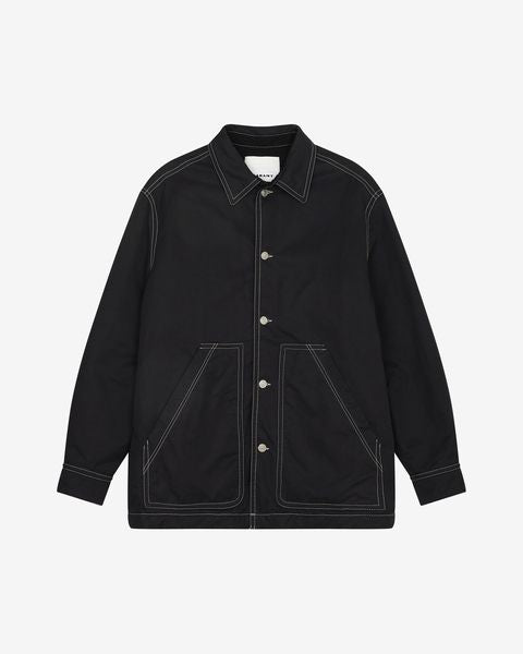 Veste lawrence Man ウォッシュドブラック 1