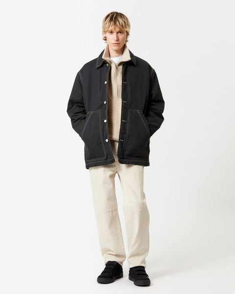 Veste lawrence Man ウォッシュドブラック 4