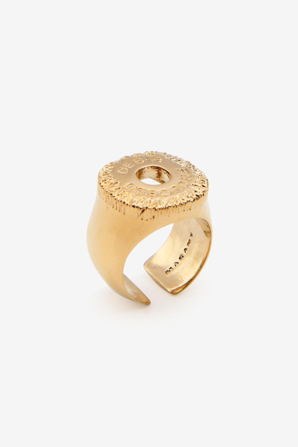 Anello in ottone dorato desir man - D'oro - Man - 3