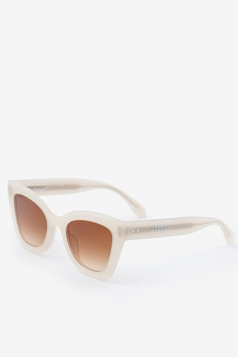 Cat-eye-sonnenbrille louny - Ivory-brown shaded - Woman - 2