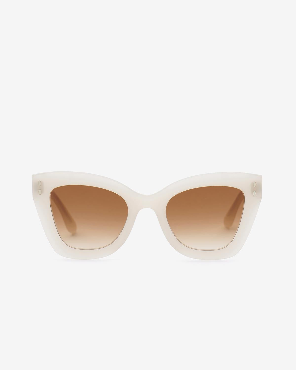 Louny sunglasses Woman Ivory-brown shaded 2