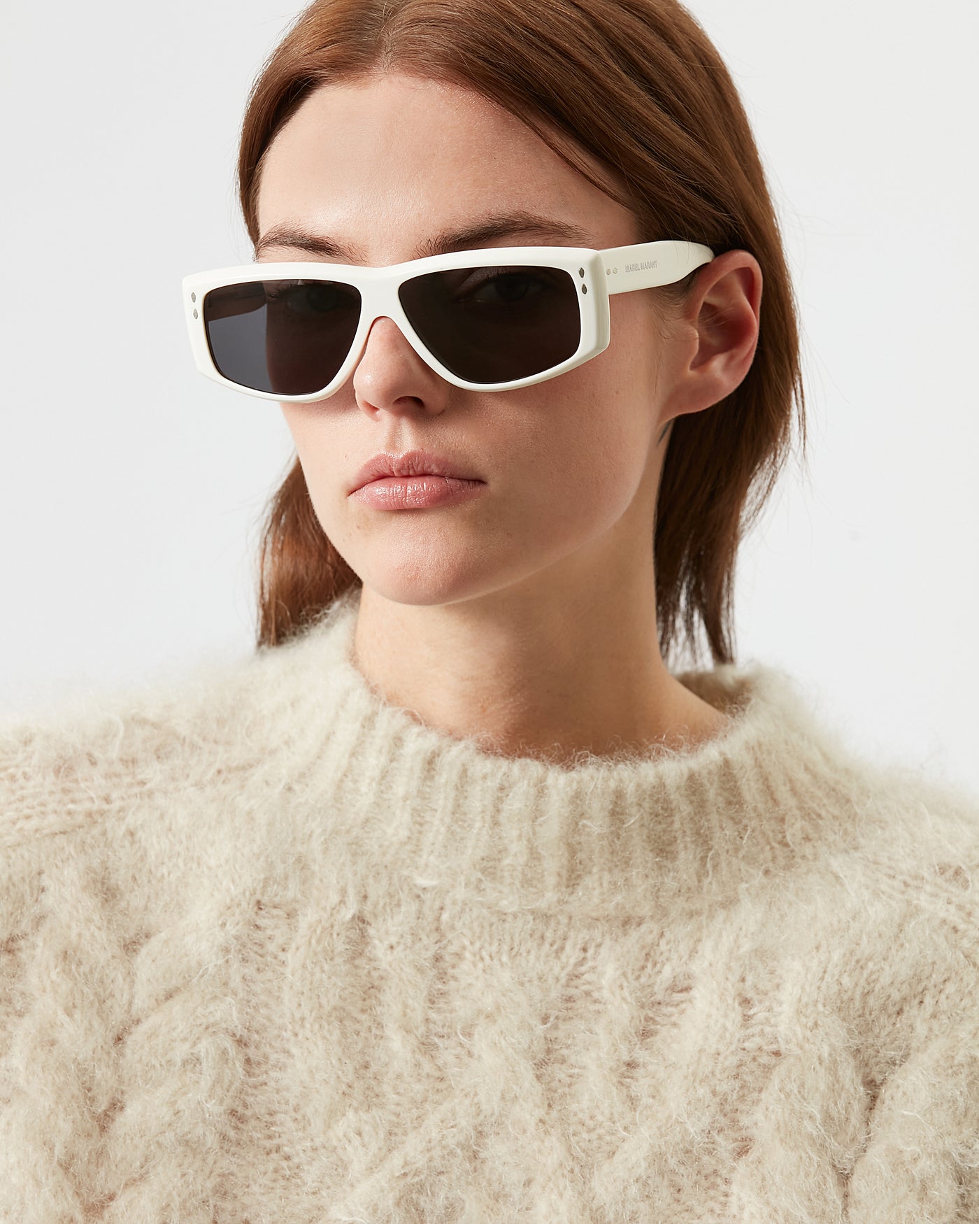 Occhiali da sole rettangolari micky - Ivory-gray - Woman - 2