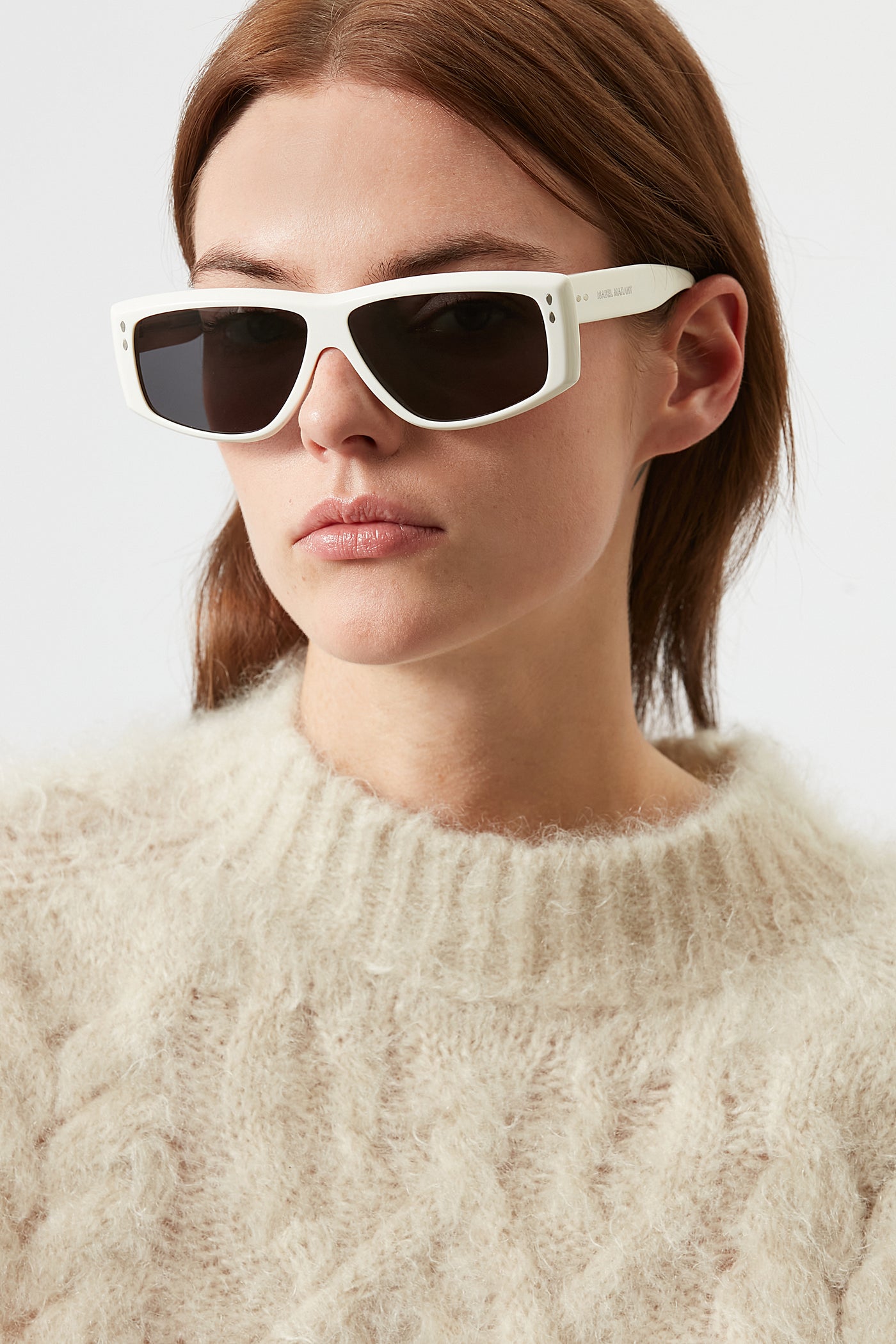 Occhiali da sole rettangolari micky - Ivory-gray - Woman - 2