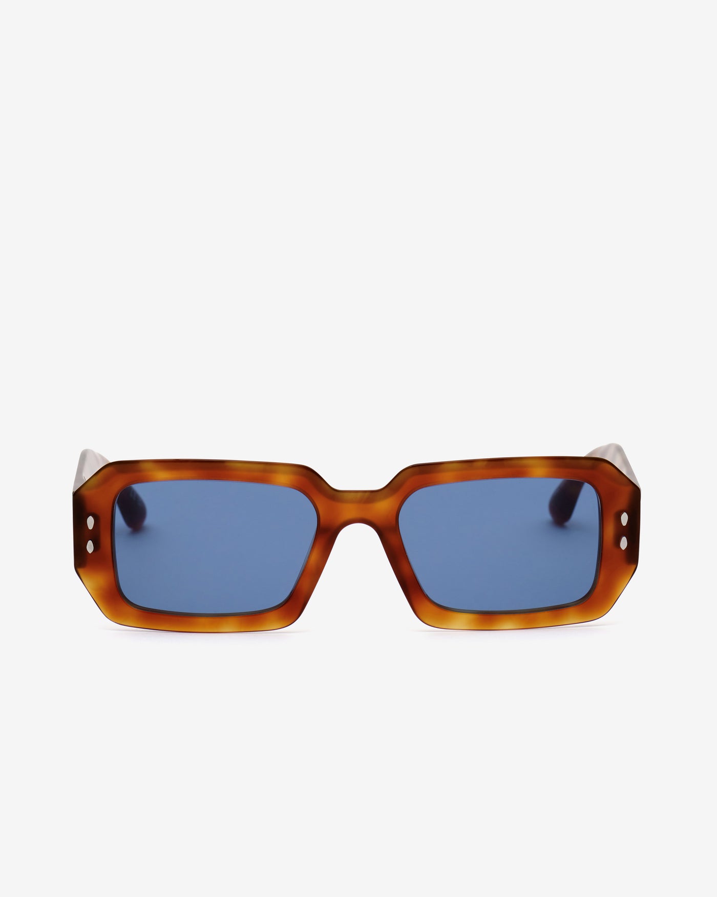 Lizzy rectangular sunglasses - Brown hav-blue - Woman - 1