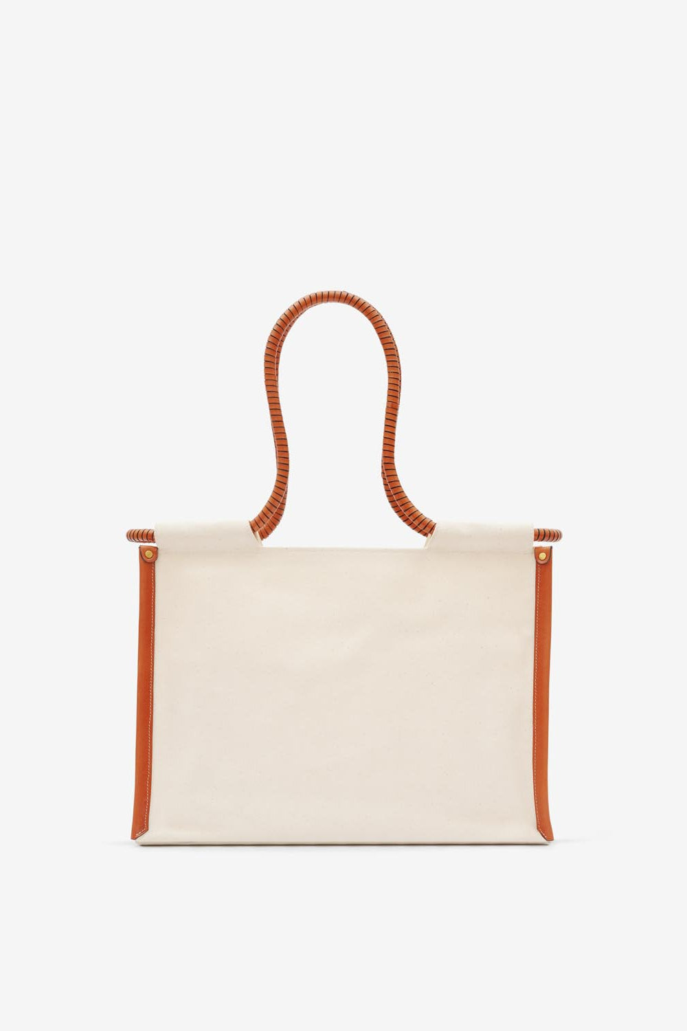 Bolso tote de algodón toledo - Ecru-cognac - Woman - 3