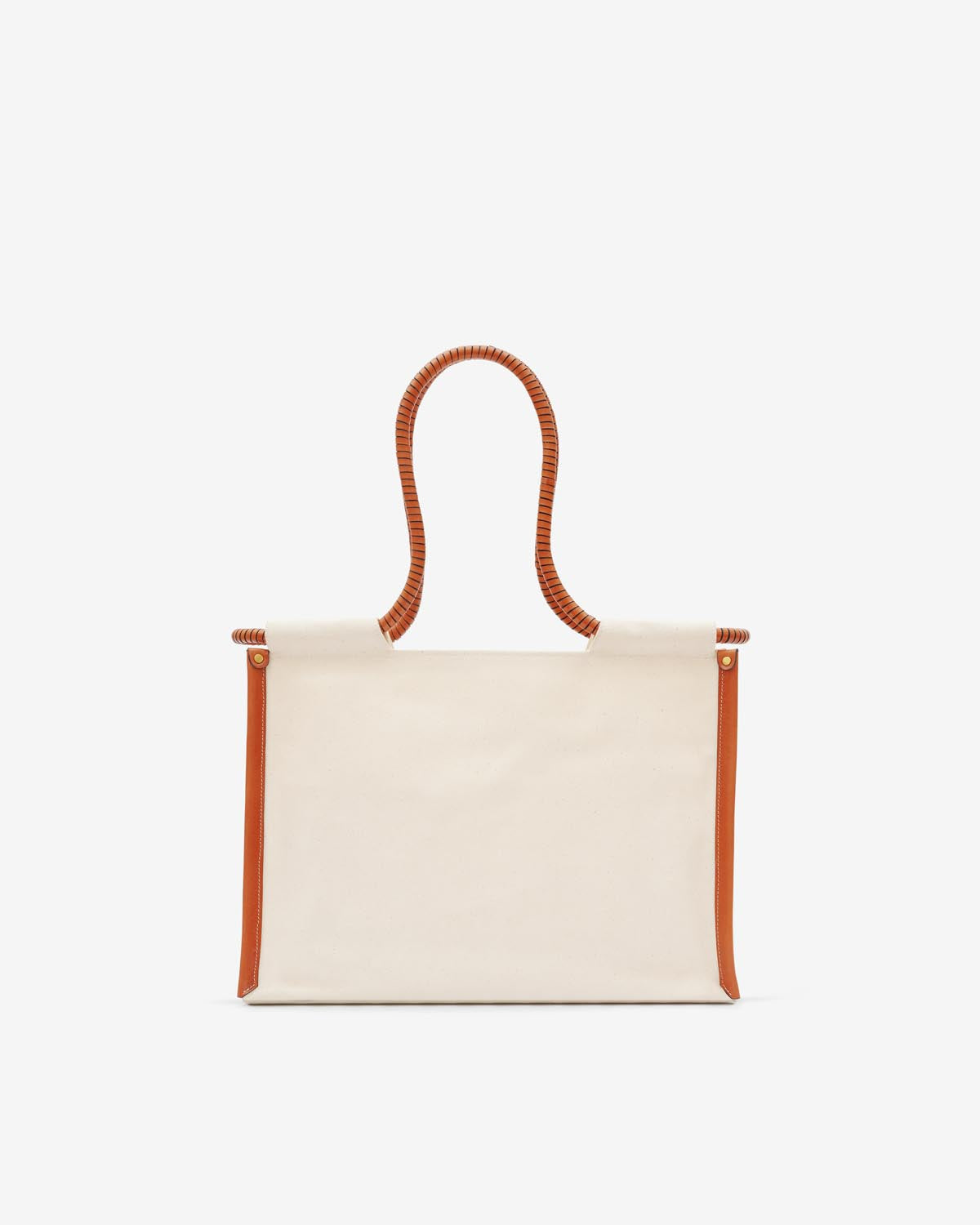 Toledo canvas tote bag - Ecru-cognac - Woman - 2