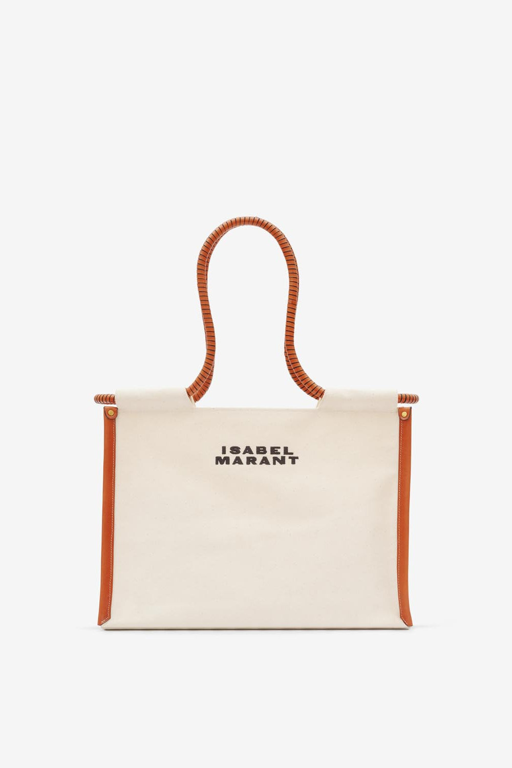 Bolso tote de algodón toledo - Ecru-cognac - Woman - 1