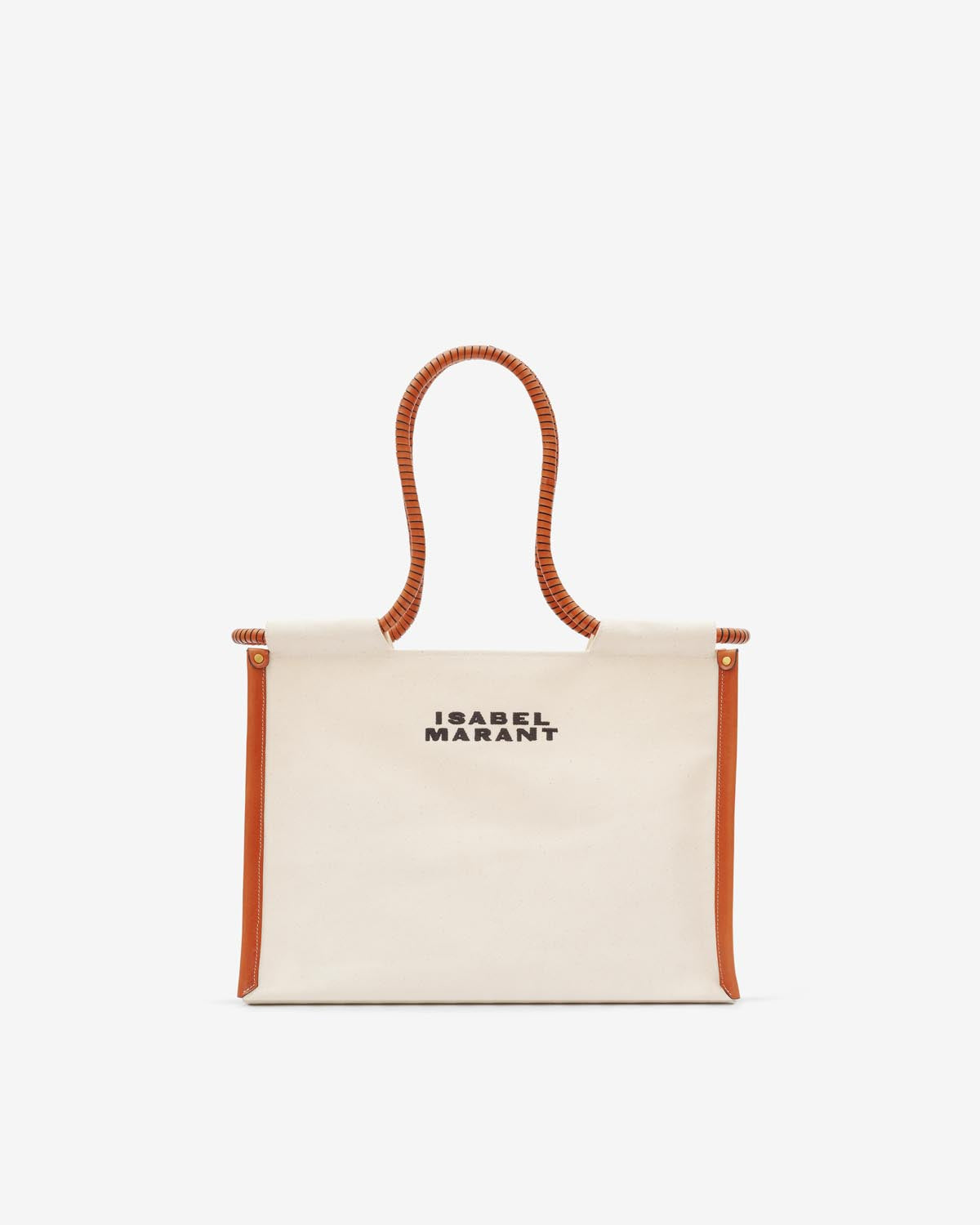 Toledo canvas tote bag - Ecru-cognac - Woman - 1