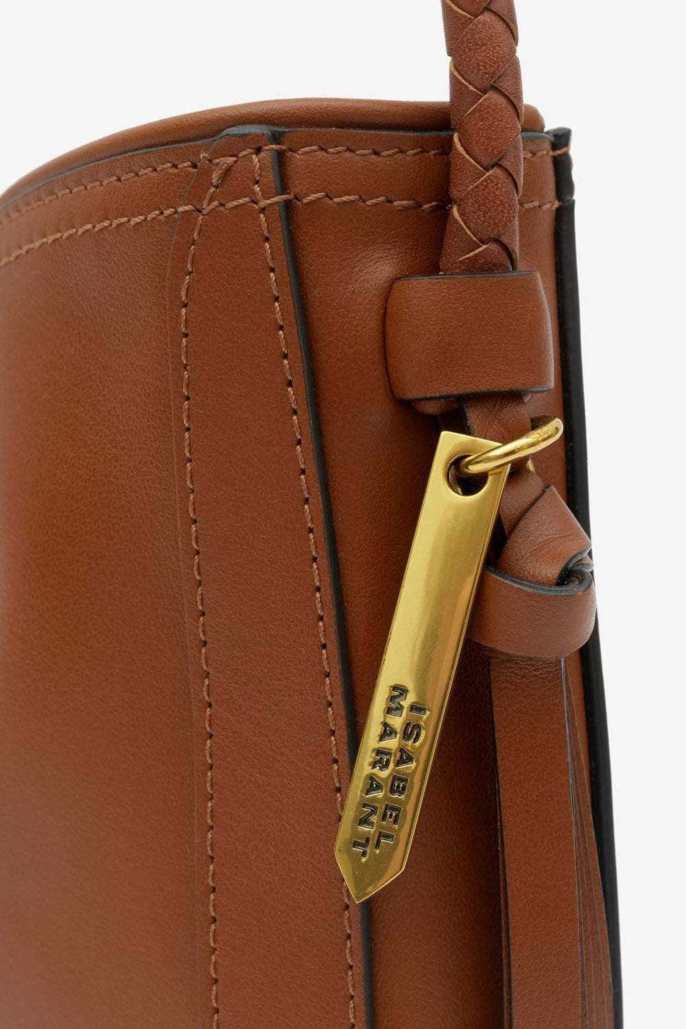 Tascheuette-schultertasche vigo aus leder - Cognac - Woman - 3