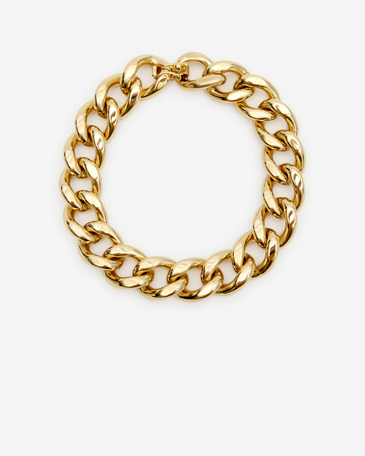 Ras de cou chaîne oversize links - Doré - Woman - 1