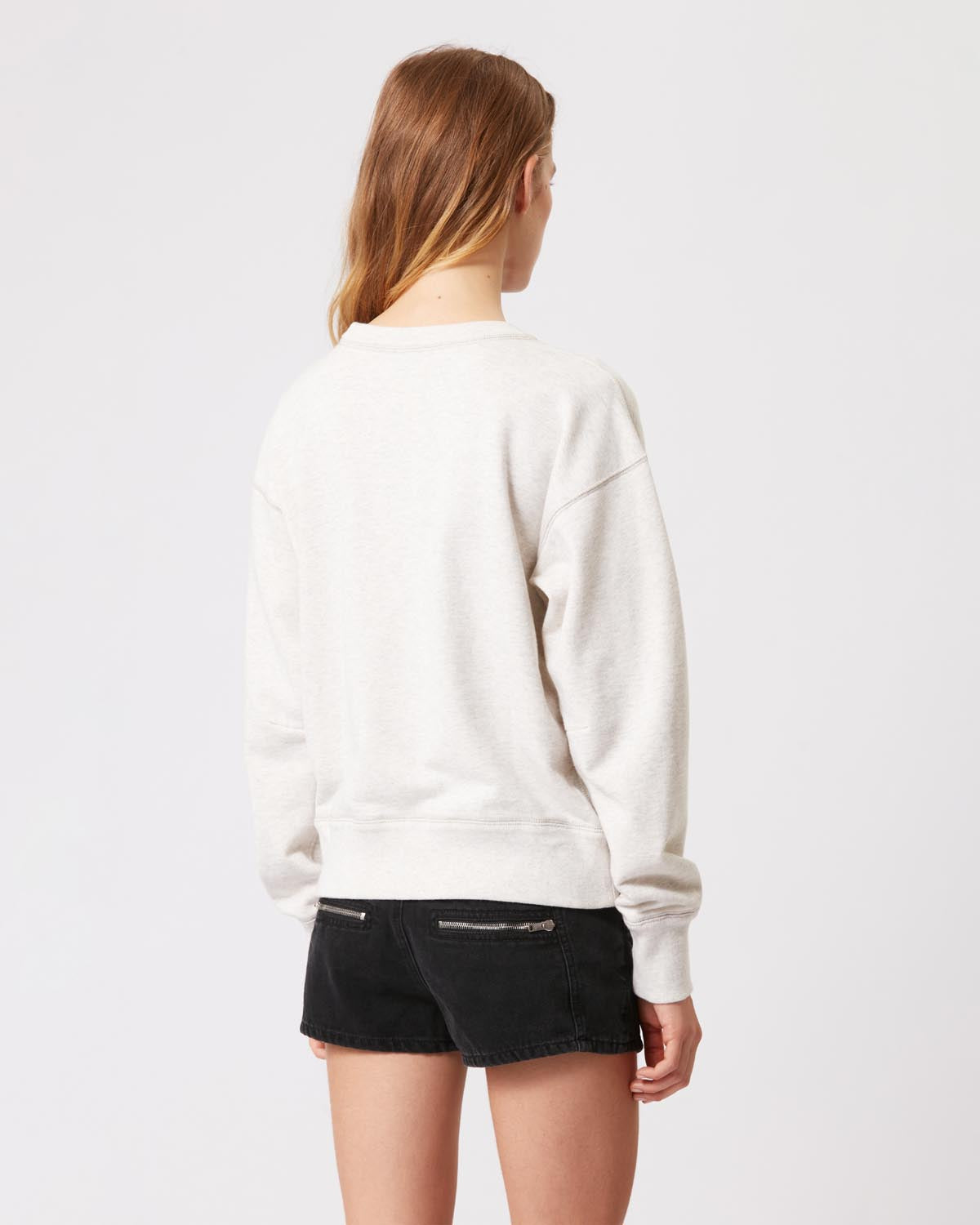Sweatshirt léger shad en coton à logo  - Écru - Woman - 4