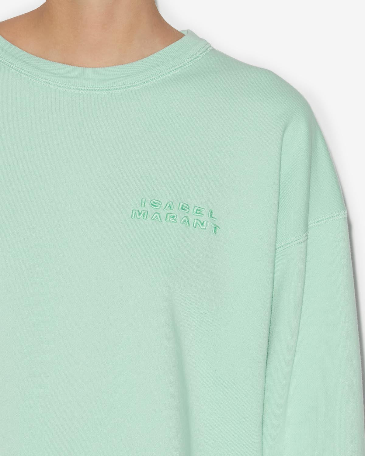 Sweatshirt houston mit logo Woman Sea green 3