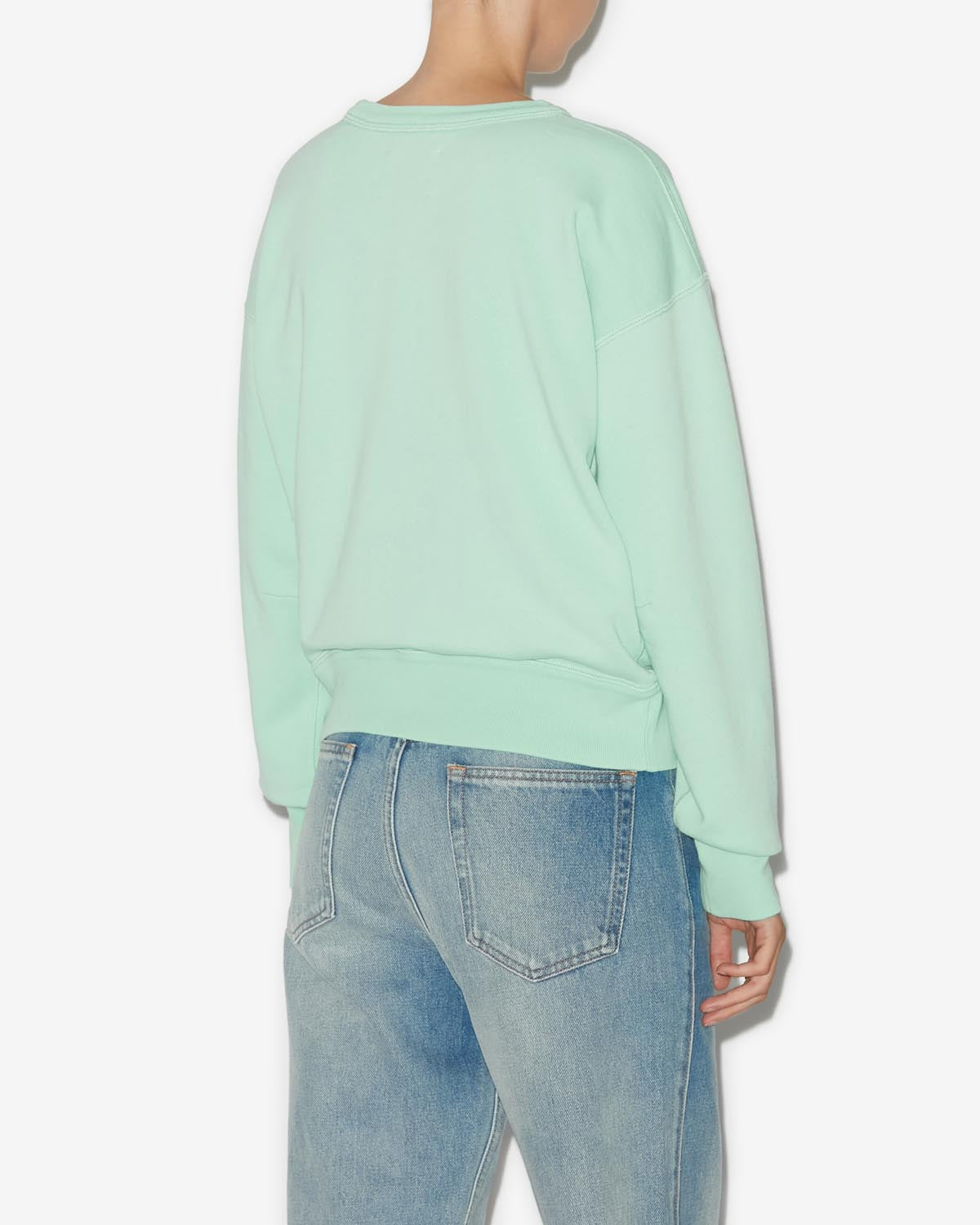 Sweatshirt houston mit logo Woman Sea green 5
