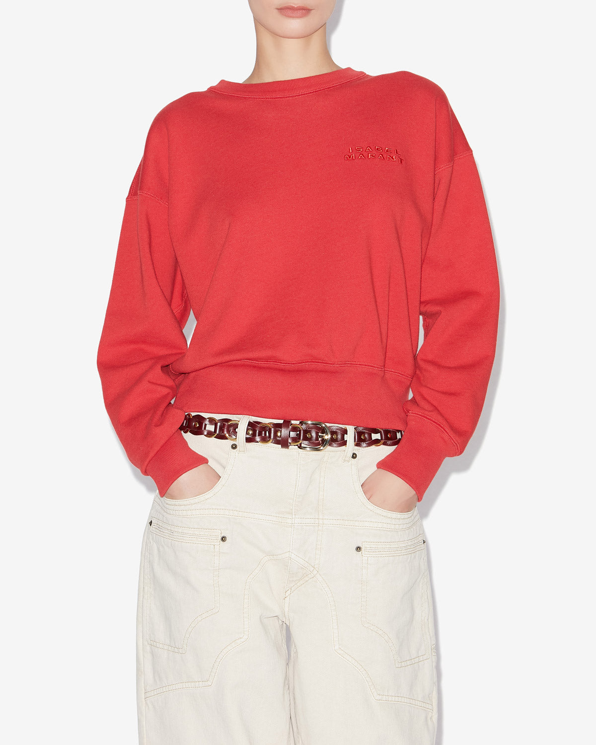 Sweatshirt shad Woman Rouge 5