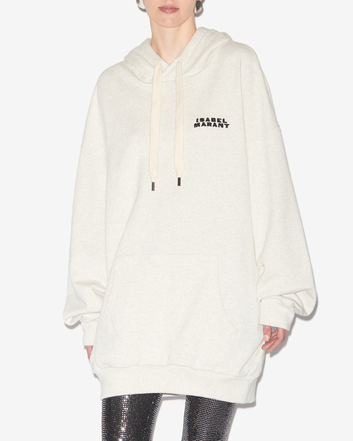 Oversize-sweatshirt solena aus einfarbiger baumwolle - Naturfarben - Woman - 3