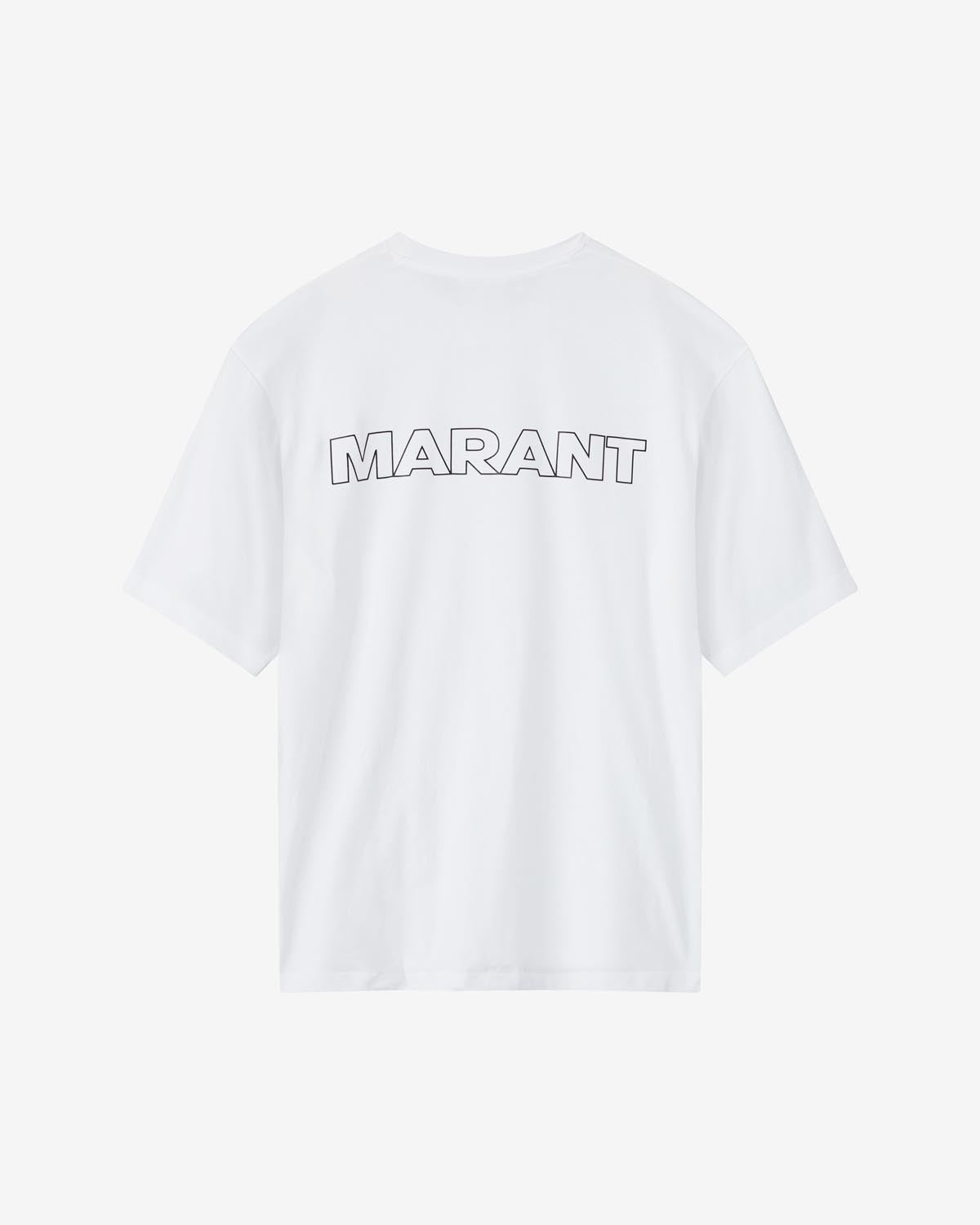 Camiseta Algodon Guizy Hombre blanco Web oficial de ISABEL MARANT