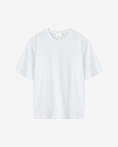 Guizy "marant" 코튼 티셔츠 Man 하얀색 1