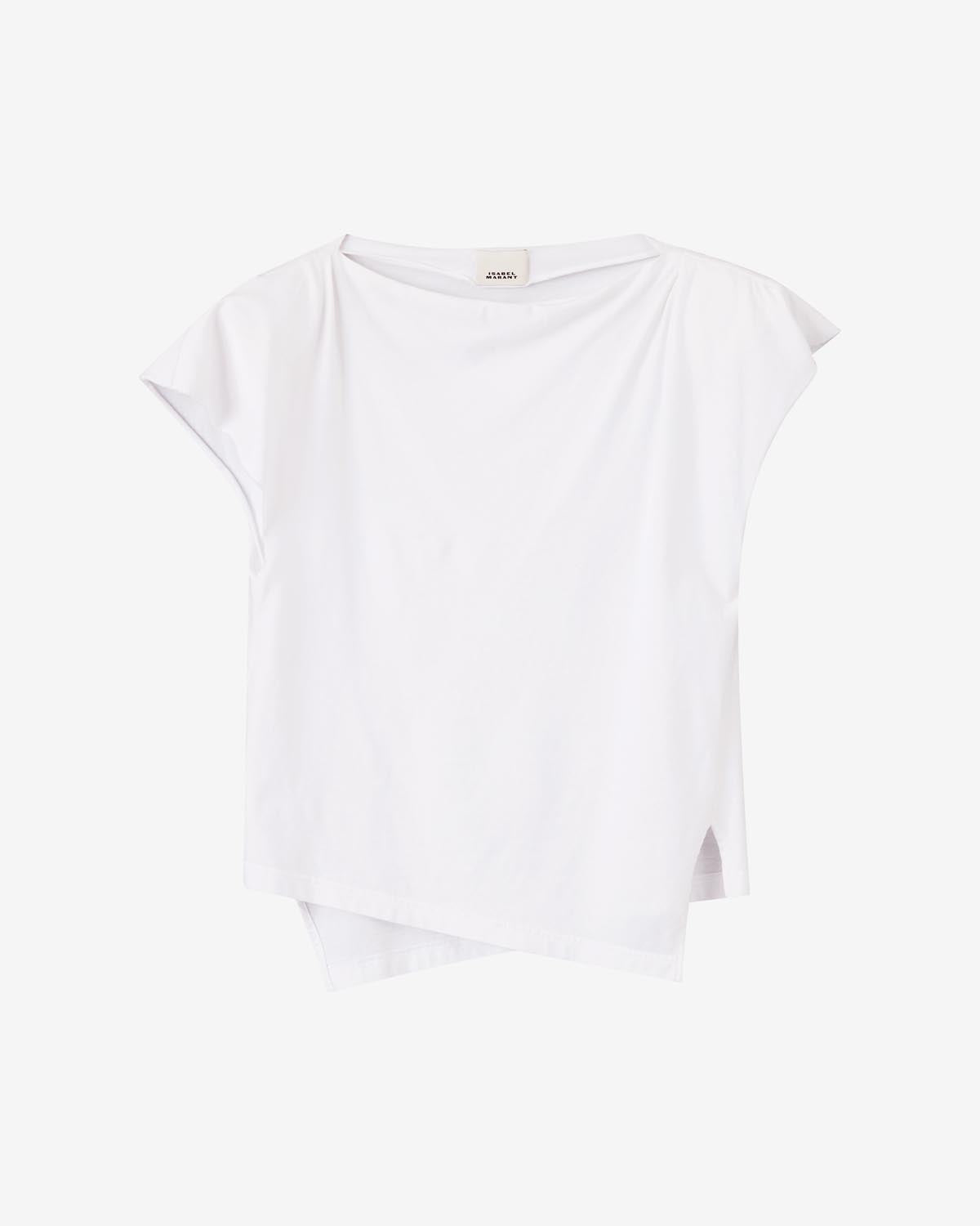 T-shirt sebani asimmetrica - Bianco - Woman - 5