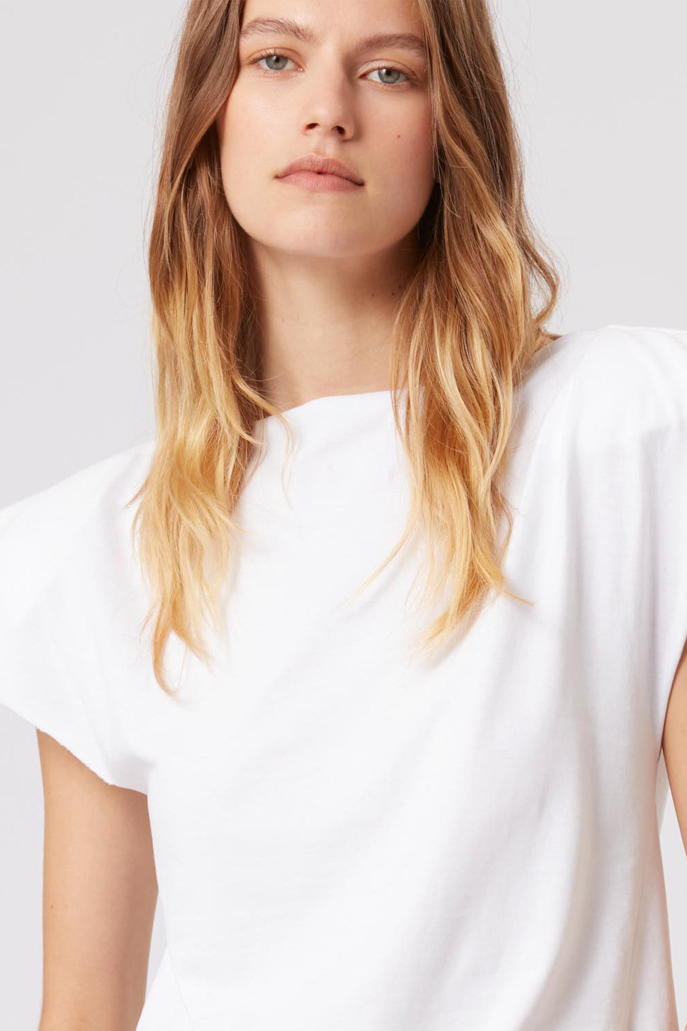 T-shirt sebani asimmetrica - Bianco - Woman - 3