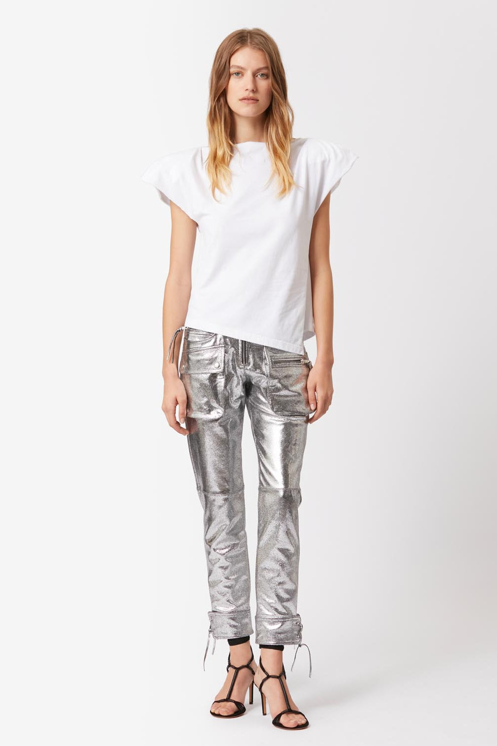 T-shirt sebani asimmetrica - Bianco - Woman - 2