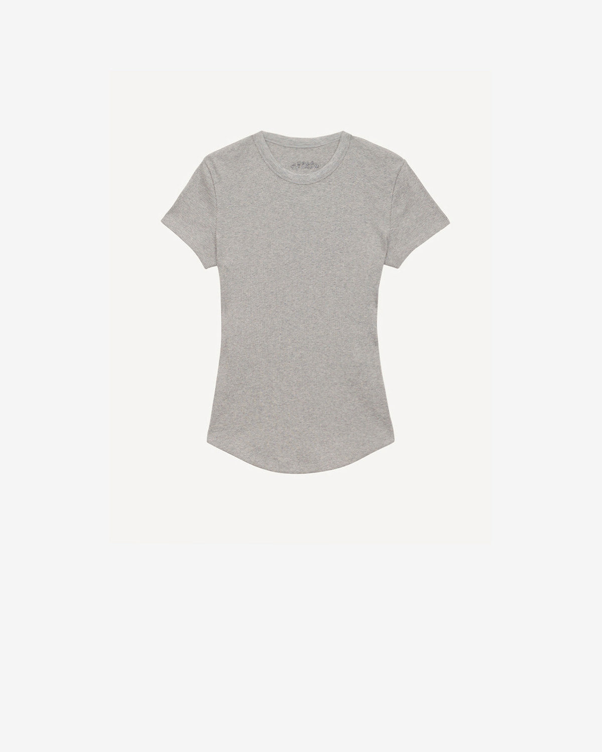 Taomi ribbed short-sleeve cotton t-shirt - Gray - Woman - 10