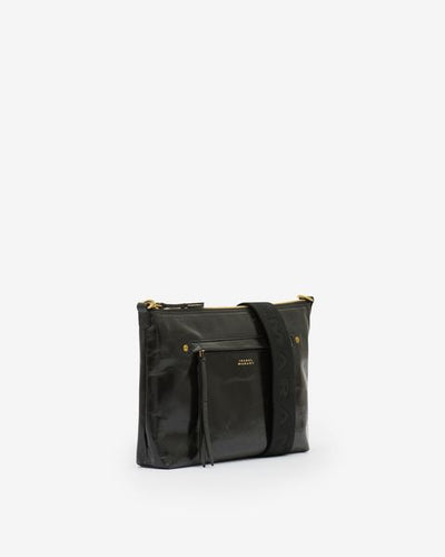 Sac à bandoulière en cuir nessah - Noir - Woman - 10