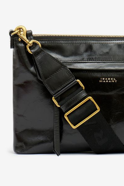 Borsa a tracolla in pelle nessah - Nero - Woman - 7