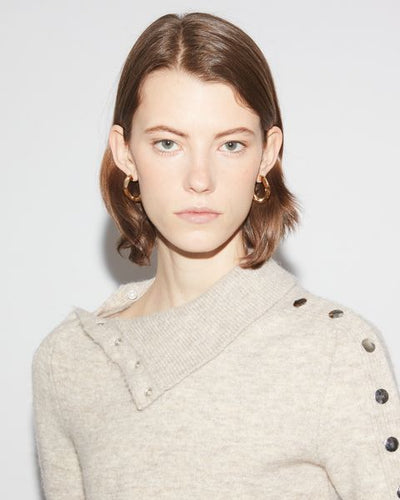 Orecchini a cerchio links - D'oro - Woman - 6