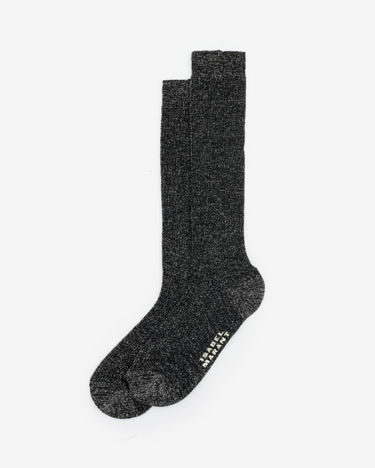 Socken loula aus lurex Woman Schwarz 1