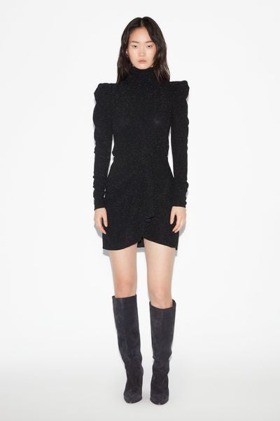 Bergen short sequin skirt - Black - Woman - 4