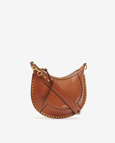 Borsa in pelle naoko con borchie - Cognac - Woman - 9
