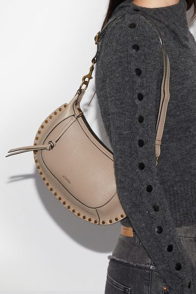 Oskan moon borsa a spalla in pelle - Taupe - Woman - 2