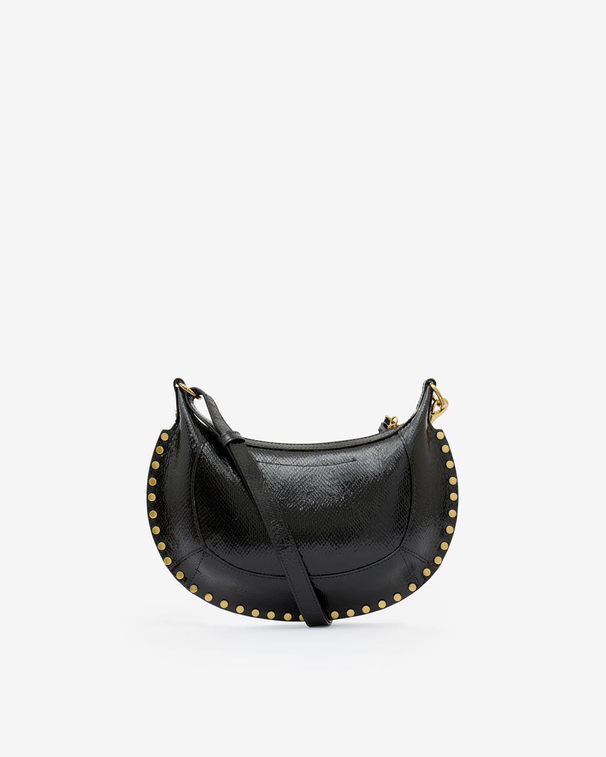 Oskan moon bag in python-effect leather Woman Black 2