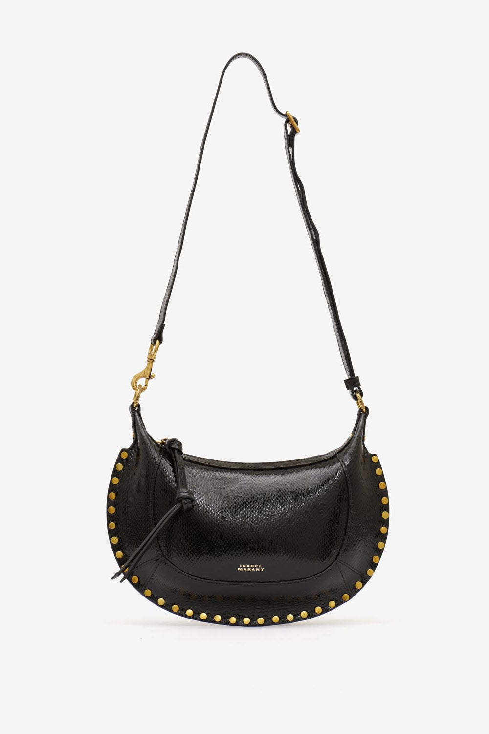 Oskan moon borsa a spalla in pelle - Nero - Woman - 6
