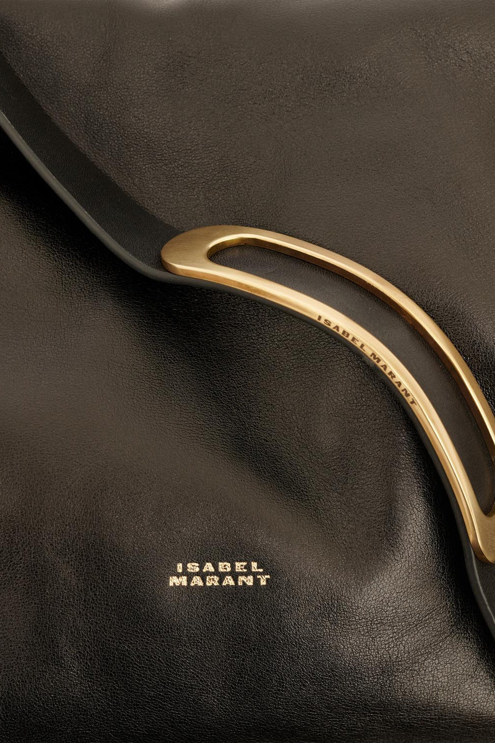 Leyden shoulder bag in soft and supple leather - Black - Woman - 4