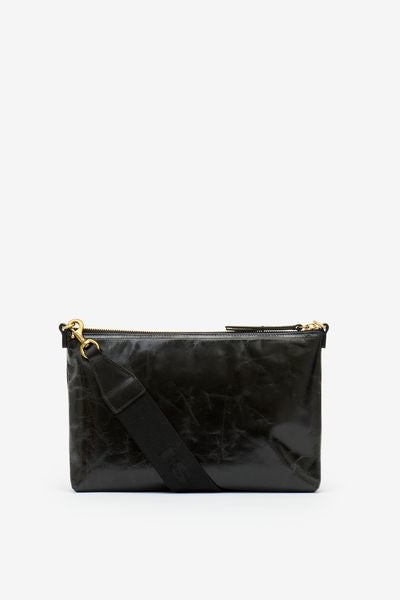 Borsa a tracolla in pelle nessah - Nero - Woman - 4