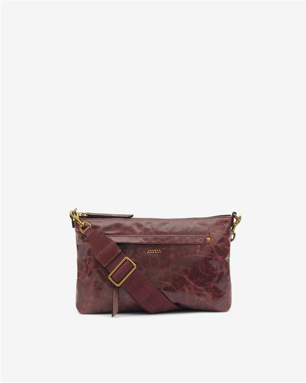 Bolso bandolera nessah de piel brillante - Grapefruit - Woman - 1