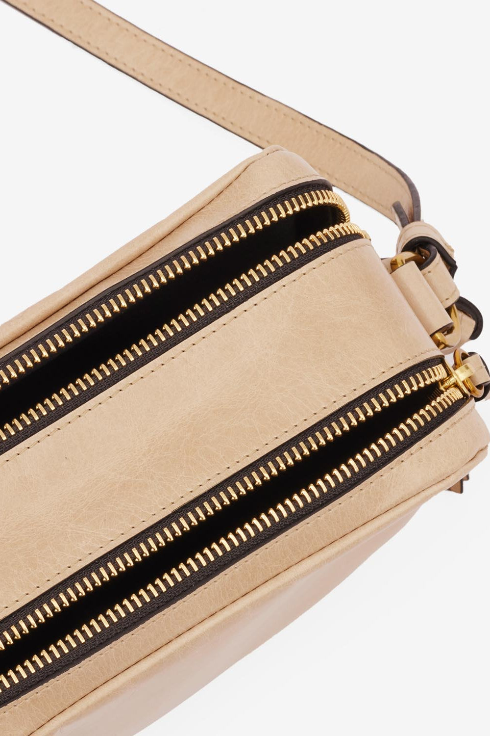 Borsa a tracolla in pelle wardy camera - Sand - Woman - 5