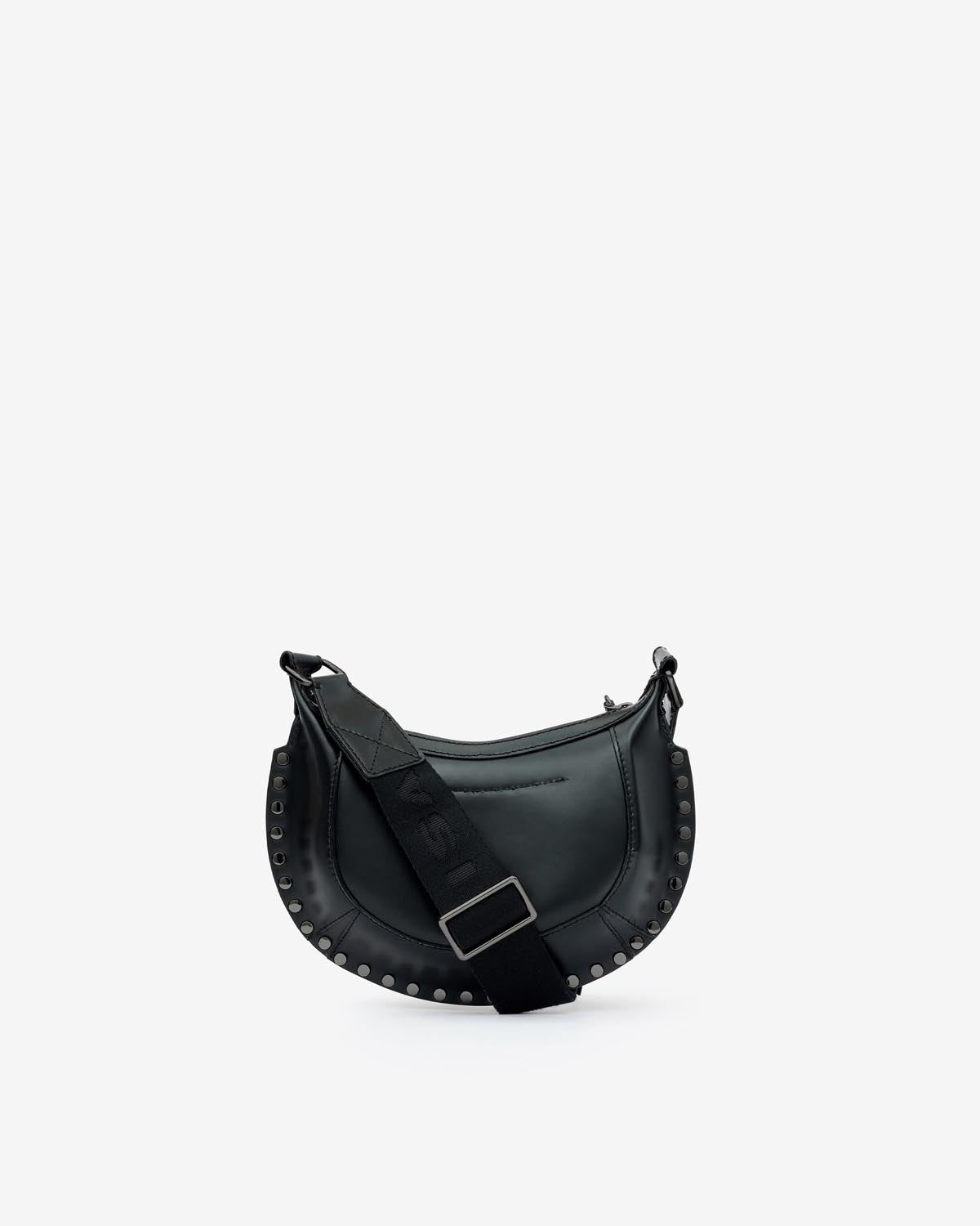 Bolso de hombro tipo baguette de piel mini moon - Black-black - Woman - 2