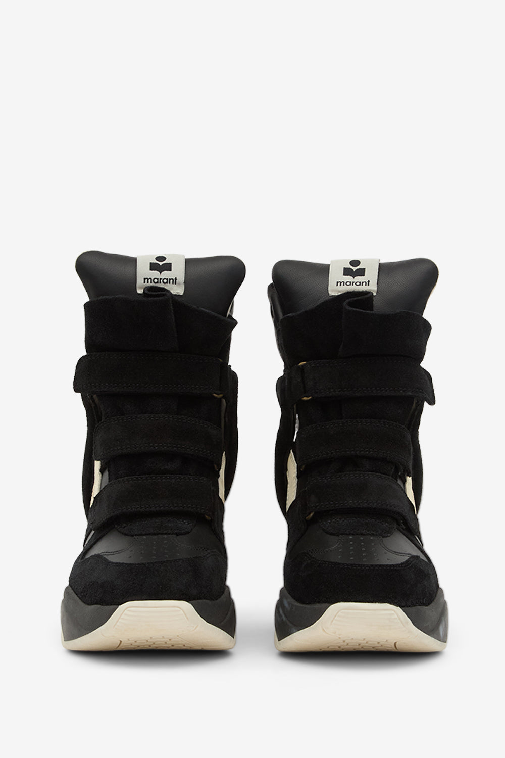 Sneakers balskee alte con zeppa in pelle - Nero - Woman - 4